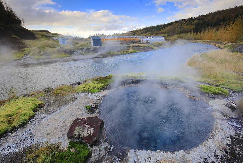 Source chaude en Islande