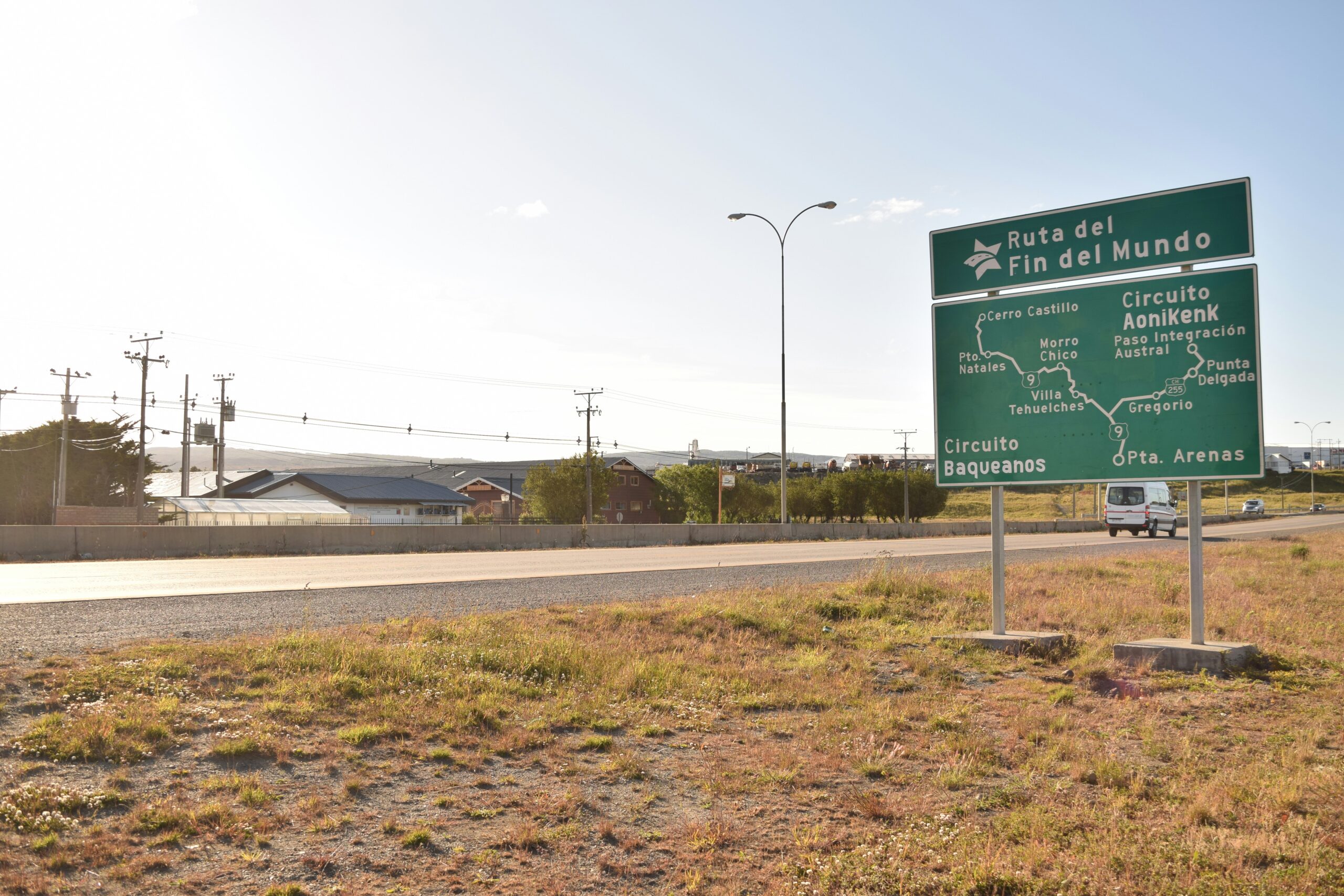 Route du bout du monde à Punta Arenas